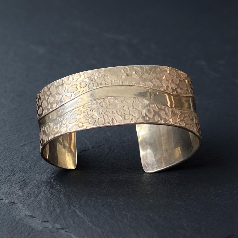 Vintage Native Sterling Silver Cuff Bracelet